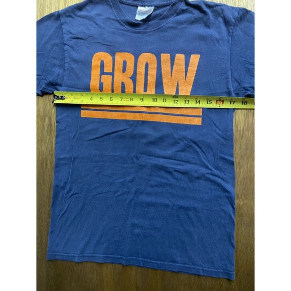 Texas Straight Edge GROW Blue Graphic Crew Neck Tee Hanes Small - Picture 6 of 8